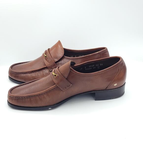 Florsheim Imperial Brown Leather Loafers Dress men\'s size 10E wide main image 7